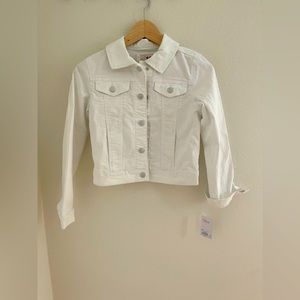 Girl White Demin Jacket